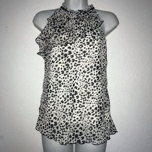 2/$15 BCX Asymmetrical Ruffle Sleeveless Top S
